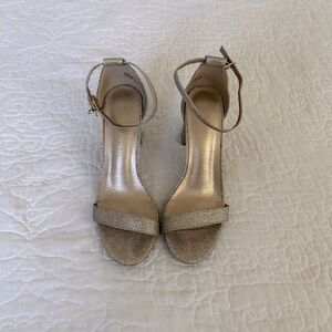 Sparkly Gold Heels